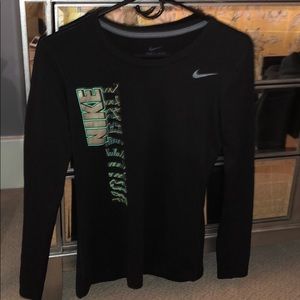 Black nike long sleeved volleyball shirt